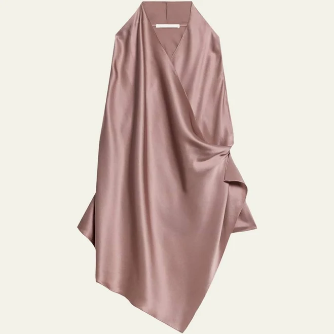 top Helmut Lang Women's Silk Draped Cowlneck Top Bergdorf Goodman $219