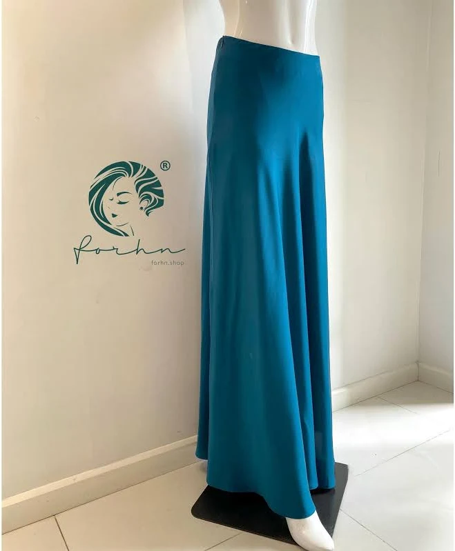 skirt High Waist Bias Cut Satin Maxi Skirt Etsy - Seller $62