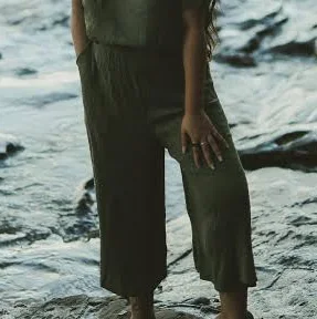 culottes High Waist Crinkle Rayon Culottes Etsy - 19thandWhimsy $116