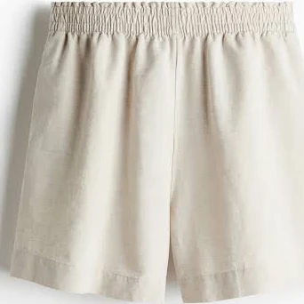 activewear Hm Linen Blend Shorts Light Beige Women's H&M $19.99