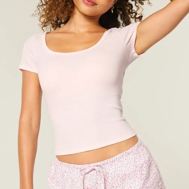 basics Hollister Women's Scoop T-Shirt Hollister Co - Official $7.99