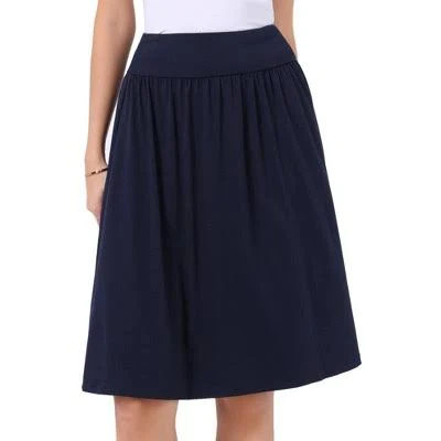 skirt Inspire Chic Women's Casual Work High Waist Flowy Midi Skirt Target $21.99