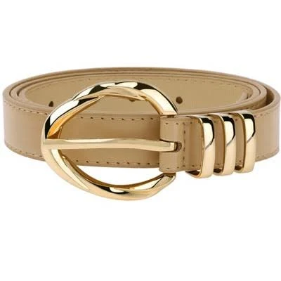 accessory Inspire Chic Women's PU Leather Skinny Thin Belt with Gold Buckle Target $15.99