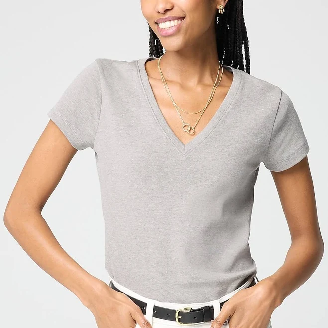 top J.Crew Women's Essential V-Neck Tee J.Crew Factory $24.95