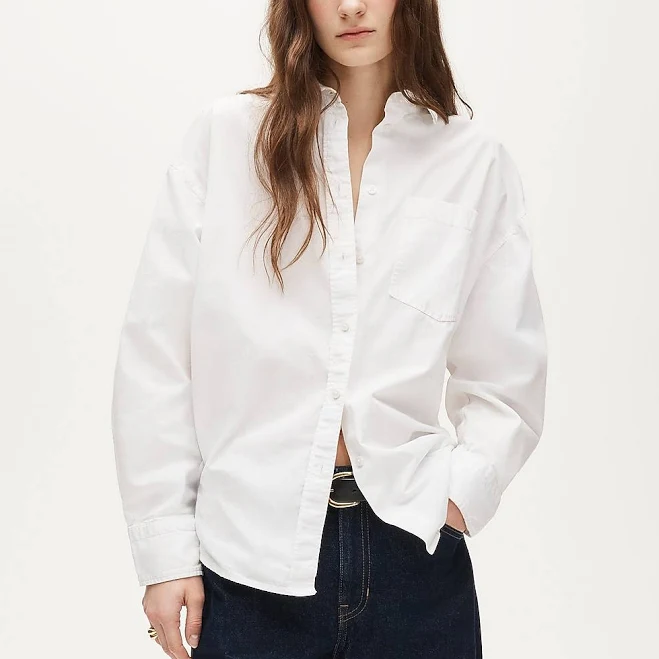 top J.Crew Women's Petite Étienne Oversized Oxford Shirt J.Crew $89.5