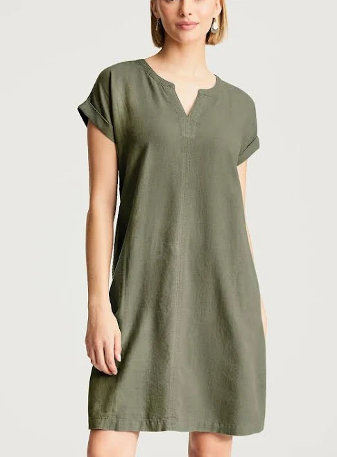 dress J.Jill Women's Pure Jill Linen-Blend Cap-Sleeve Dress J.Jill $52.49