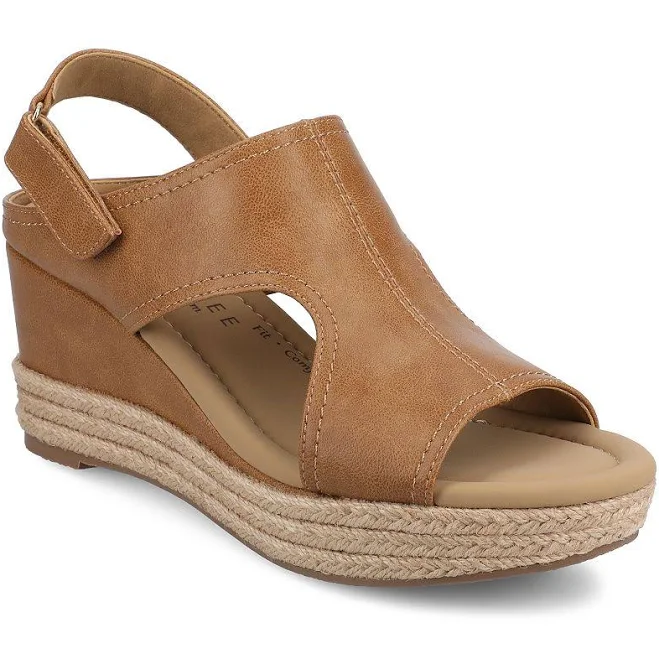 shoes Journee Women's Rayleigh Espadrille Wedge Sandals Kohl's $59.99