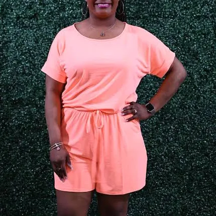 romper Julia Short Romper Curvy Girl Styles Boutique $10