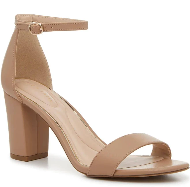 sandals Kelly & Katie Hailee Sandal | Women's | Tan Synthetic | Size 12 | Heels | Sandals | Ankle Strap DSW $44.99