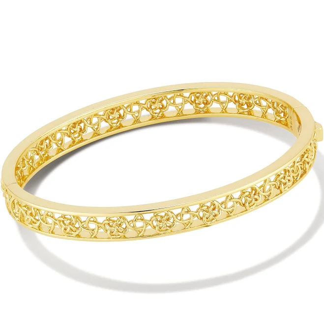 accessory Kendra Scott Kelly Bangle Bracelet in Gold Metal Kendra Scott $80