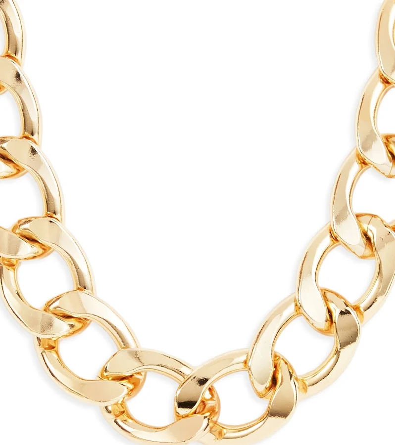 accessory Kenneth Jay Lane 18 Gold Chunky Link Chain Necklace Bloomingdale's $52.5