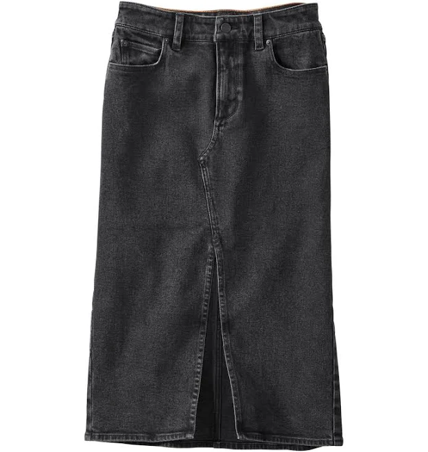 bottom L.L.Bean Women's Signature Heritage Denim Midi Skirt L.L.Bean $84.99