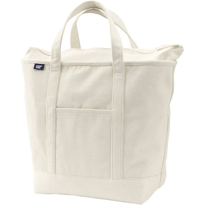 bag Lands' End Large 5 Pocket Zip Top Canvas Tote Bag Kohl's $46.7