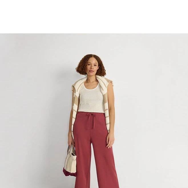 top Lands' End Women's Pointelle Rib UNeck Tank Top Lands' End $19.97