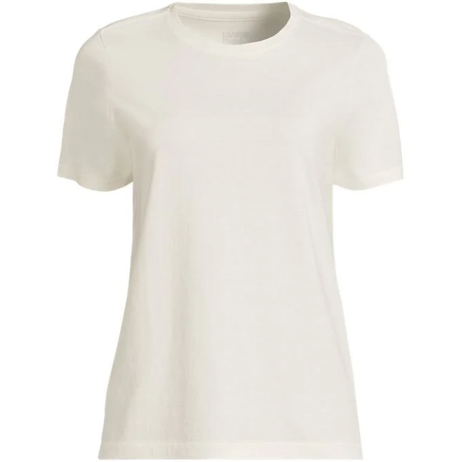 top Lands' End Women's Relaxed Supima Cotton T-Shirt Lands' End $19.97
