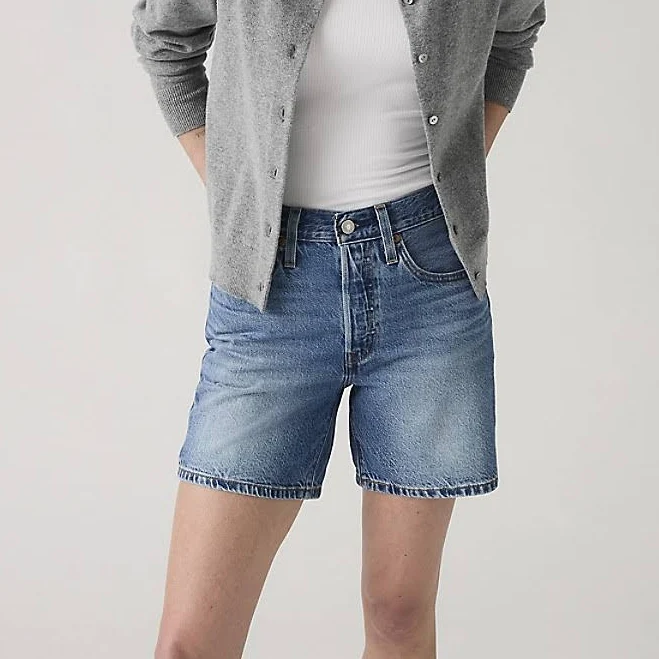 bottoms Levi's Women's 501 Mid Thigh Shorts Levi's $69.5