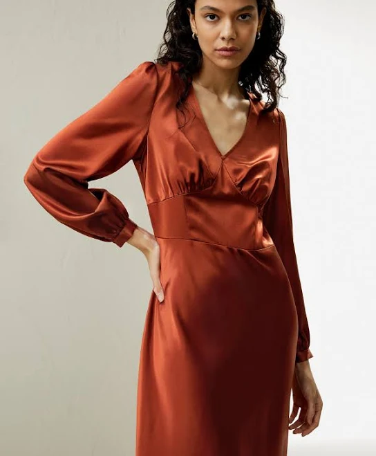 dress LILYSILK Dress Ladies Silk Silk Midi Dress LilySilk $100