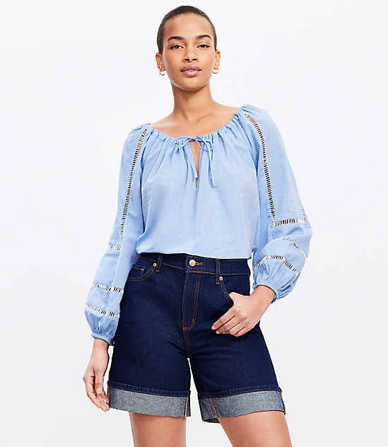shorts Loft Women's A-Line High Rise Denim Shorts LOFT $14.65