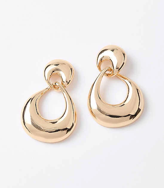 accessory Loft Women's Molded Chunky Hoop Earrings LOFT $20.96