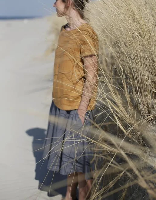 top Loose Fit Linen Blouse Etsy - LinenSea $92.32