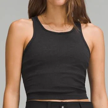 activewear lululemon Ebb To Street Cropped Racerback Top lululemon $68