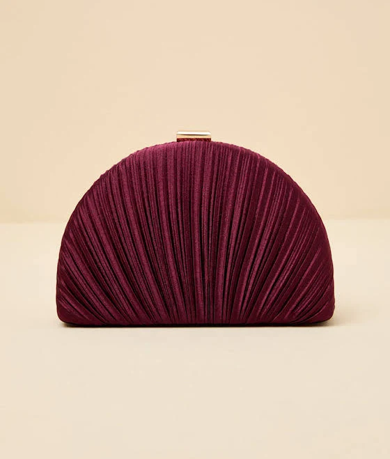 bag Lulus Satin Pleated Hard Clutch Lulus $39