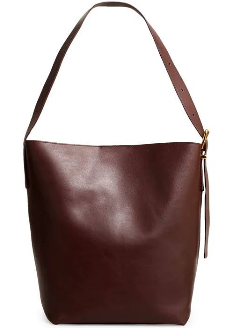 bag Madewell Essential Leather Bucket Tote Nordstrom $198