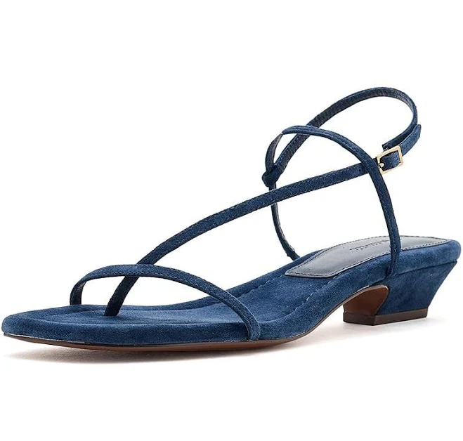 shoes Madewell Tonio Strappy Sandals - Suede Women's Dress Sandals Warm Midnight : 8.5 M, Leather Zappos.com $118