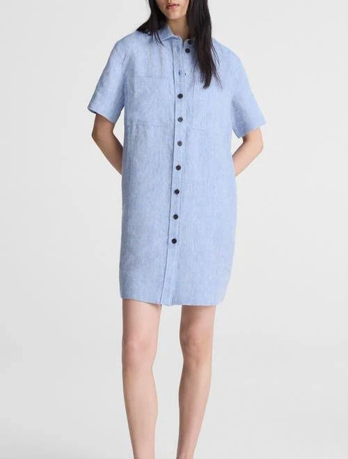 dress Madewell Women's Relaxed Linen Mini Shirtdress Nordstrom $128