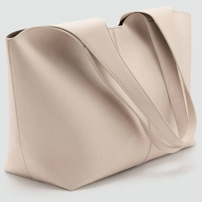 bag MANGO Women's Large Faux Leather Tote shop.mango.com $69.99