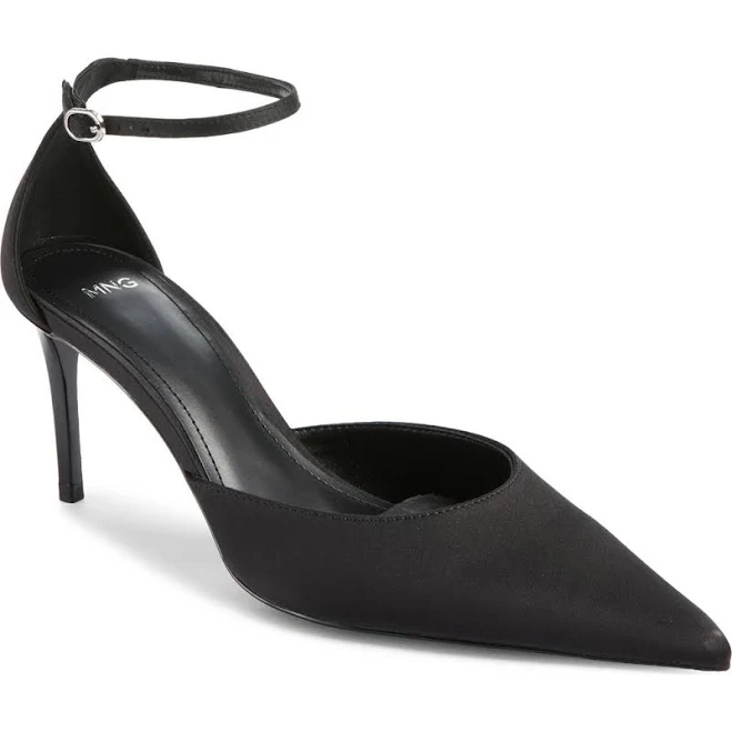 shoes MANGO Women's Satin Court Shoes with Ankle Straps Nordstrom $31.99
