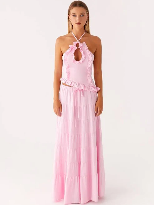 skirt Mariella Linen Maxi Skirt Peppermayo - US $45