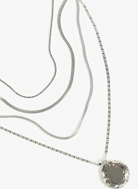 accessory maurices Women's Hammered Coin Pendant Necklace Maurices $4.95