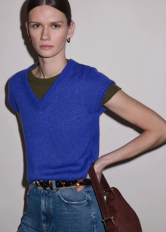 t-shirt Me+em Women's Merino Cashmere Silk V-neck Baby Tee ME+EM $225