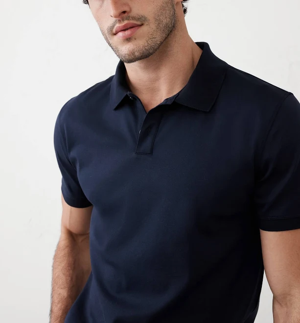 top Men's Luxe Touch Polo Banana Republic Factory $32.5