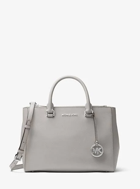 bag MICHAEL Michael Kors Kellen Saffiano Leather Satchel The RealReal $24