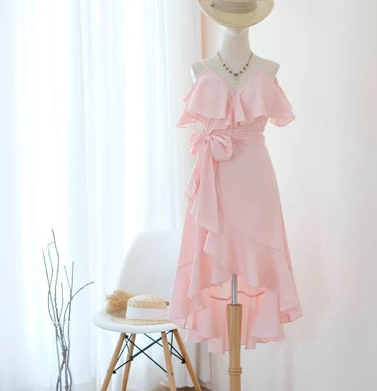 dress Midi Bridesmaid Drop Shoulder Wrap Dress Etsy - KEERATIKA $72.5