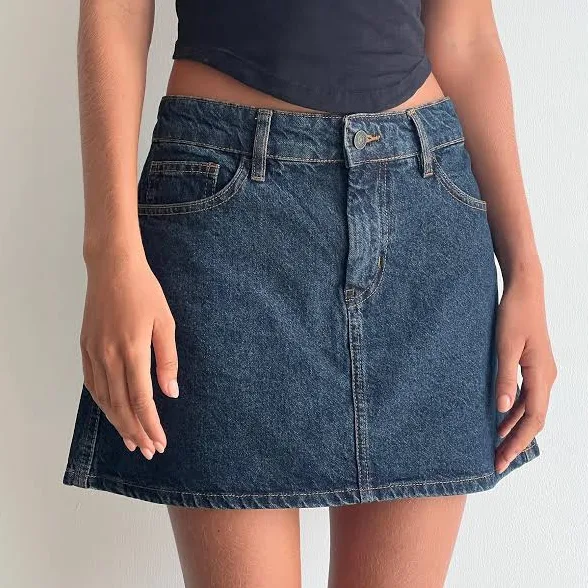 basics Mini A-Line Denim Skirt Motel Rocks $66