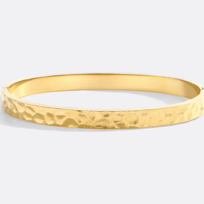 accessory Mint & Lily Hammered Gold Inspirational Cuff Bracelet Mint & Lily $29