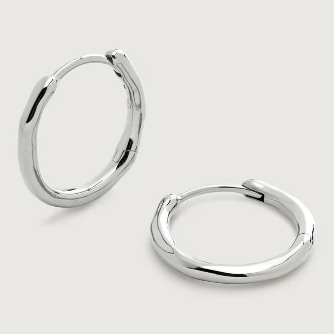 accessory MONICA VINADER Women's Sterling Silver Siren Muse Hoop Earrings Monica Vinader $120