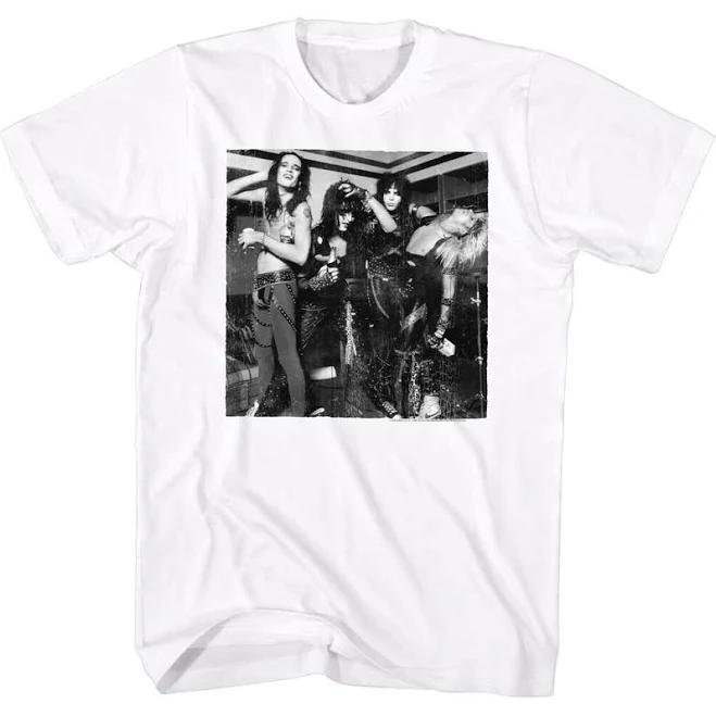 top Motley Crue Black and White Band Logo White Shirt Etsy - BuyCoolShirts $26.92