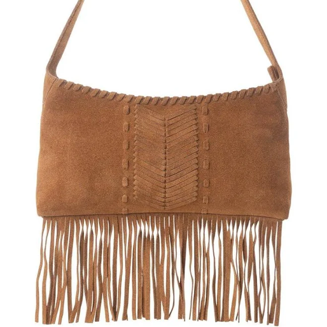 bag Myra Sierra Suede Fringed Leather Shoulder Bag Scheels $79