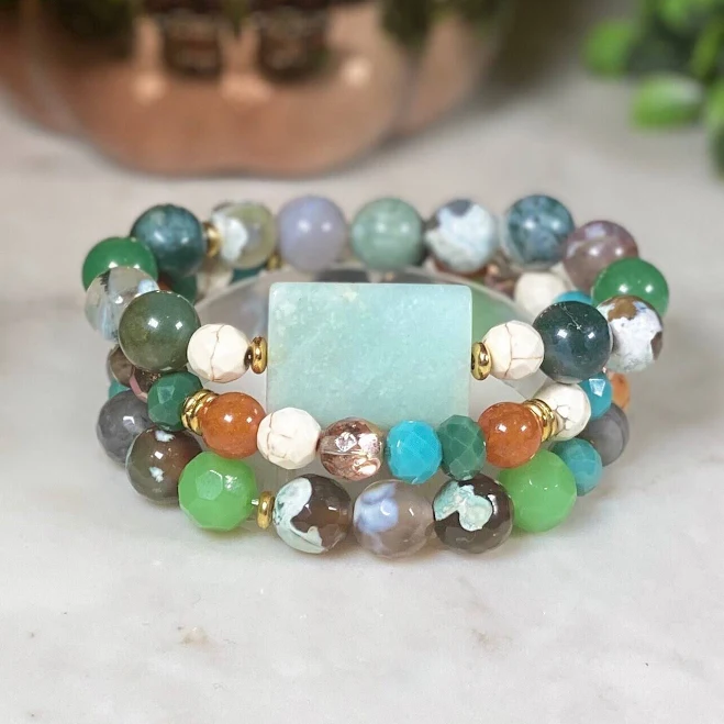 accessory Natural Earth Beaded Bracelet Etsy - Seller $45