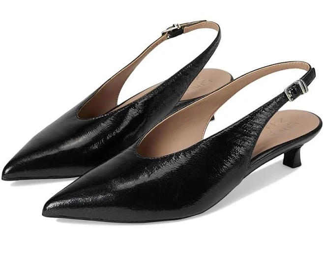 shoes Naturalizer Women's Nicolette Pointed Toe Slingback Kitten Heel Pumps Zappos.com $99.99