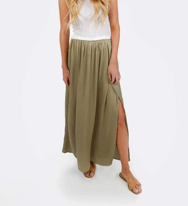 skirt Nichole Side Slit Maxi Skirt Tobi $98