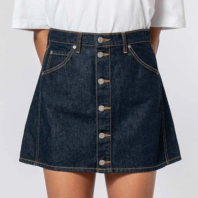 denim skirt Nobody Denim Bronte Super High Rise Recycled Denim Mini Skirt Nobody Denim AU $101