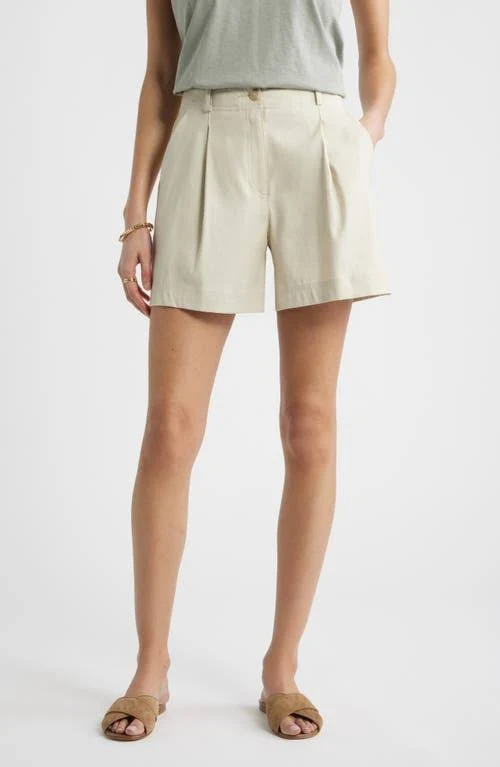 shorts Nordstrom Pleated Linen Blend Shorts Nordstrom $99.5