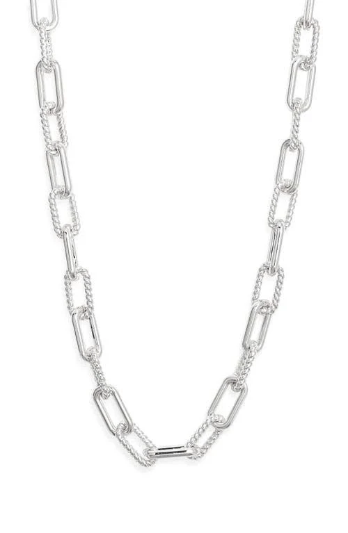 accessory Nordstrom Textured Silver Chain Link Necklace Nordstrom $40