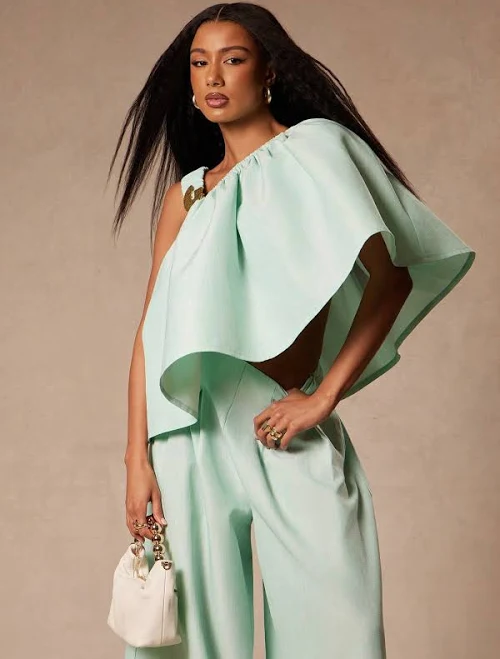 oversized outfit Nya SZN Fernanda Sleeveless Oversized Two Piece Outfit Shein $30.87