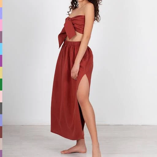 blouses Oeko Tex Certified Italian Linen Crop Top Etsy - linocolore $65.7